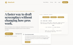 SlateDraft homepage