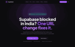 SupaStack homepage